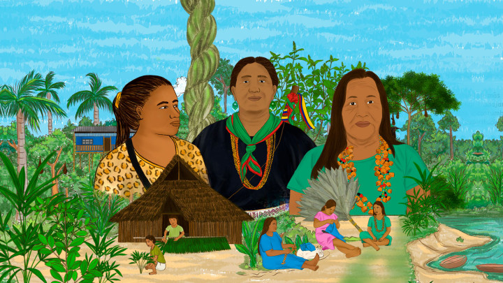 Mujeres indígenas cuidadoras de la Madre Selva