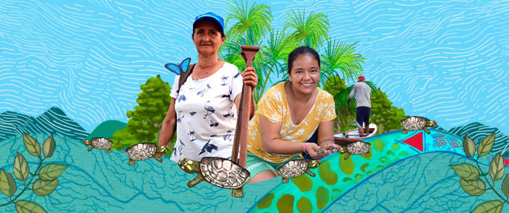 Pescadoras de esperanza: agradecerle al río cuidando sus tortugas